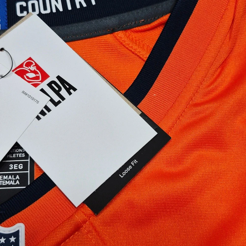 Russell Wilson Denver Broncos Nike Football Game Jersey Orange Men's Size 3XL